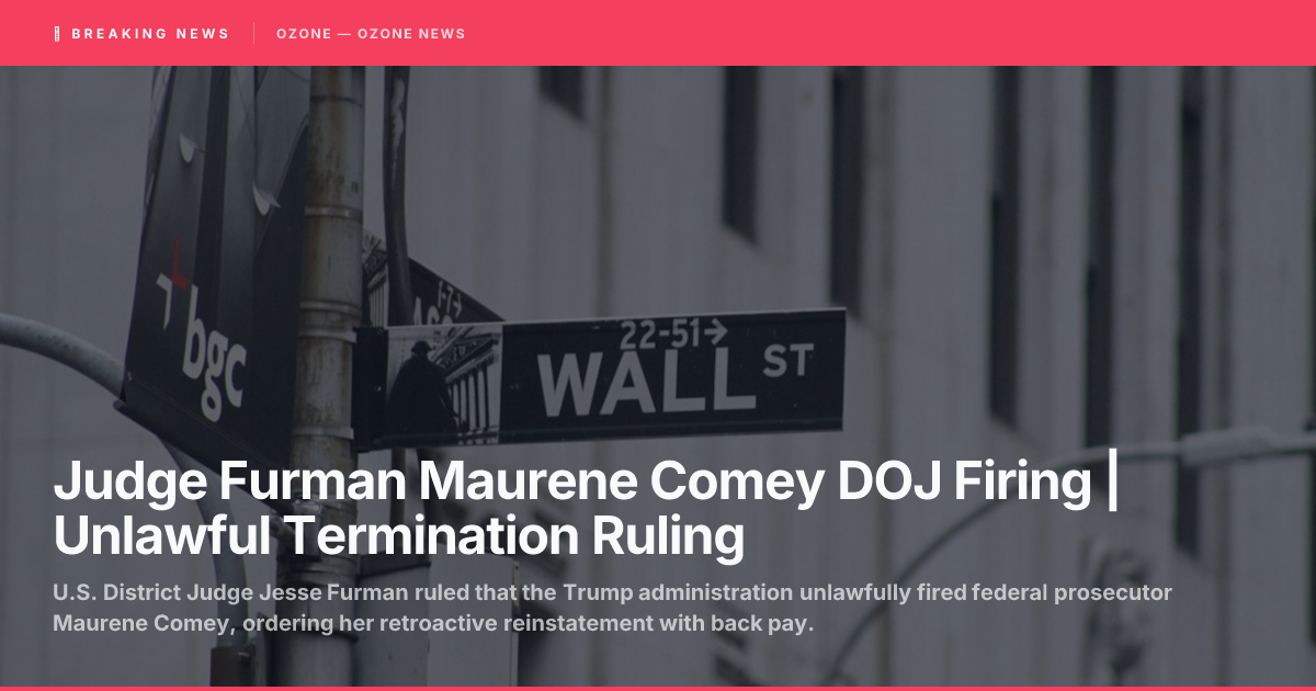 Federal courthouse representing the Maurene Comey reinstatement ruling