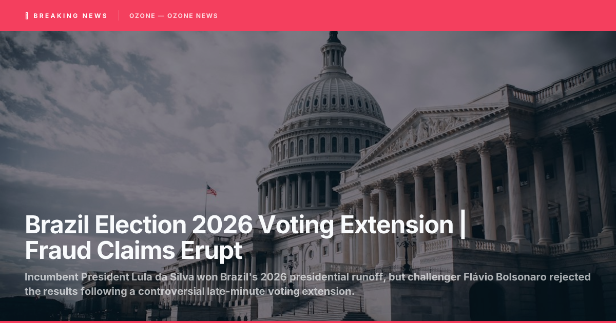 Brazil presidential runoff election night and voting extension controversy